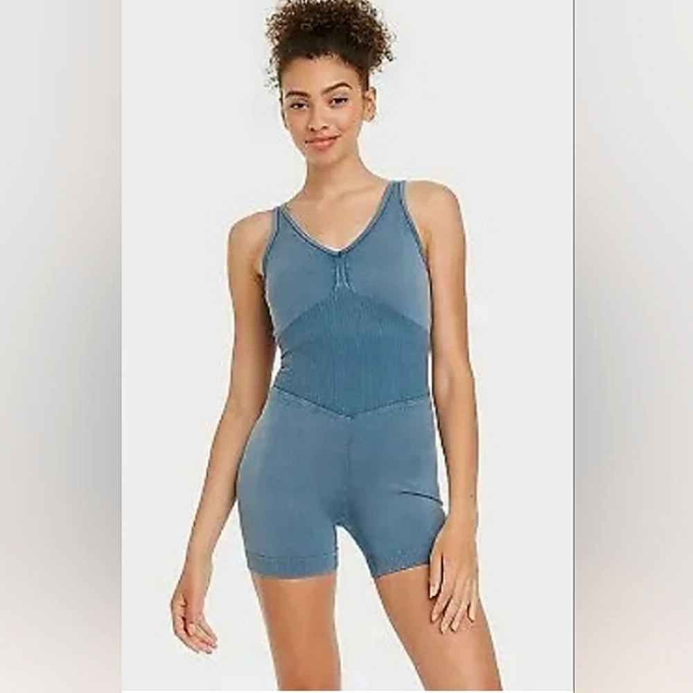 NWT☆NICE☆Ladies JOY LAB Seamless Athletic Sleeveless Short Bodysuit/Swim☆XL